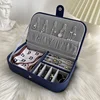 2025 Portable Jewelry Box Jewelry Organizer Display Travel Jewelry Case Boxes Button Leather Storage Chenille Jewelers Joyero 5