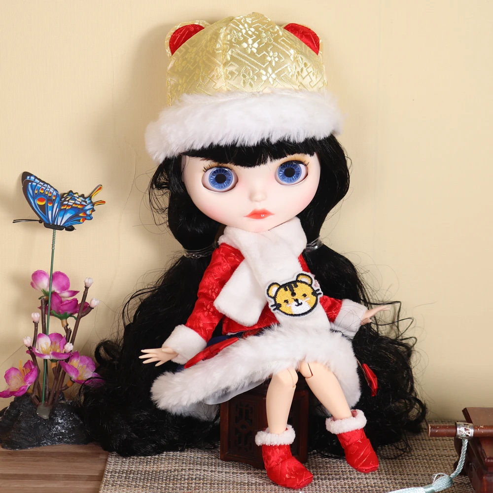 Neo Blythe Doll Christmas Dress With Hats 3