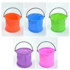 Beach Sand Play Bucket Toy Folding Collapsible Portable Bucket Gardening Tool Outdoor Pool Play Tools Toy Kid Child Summer Favor 3