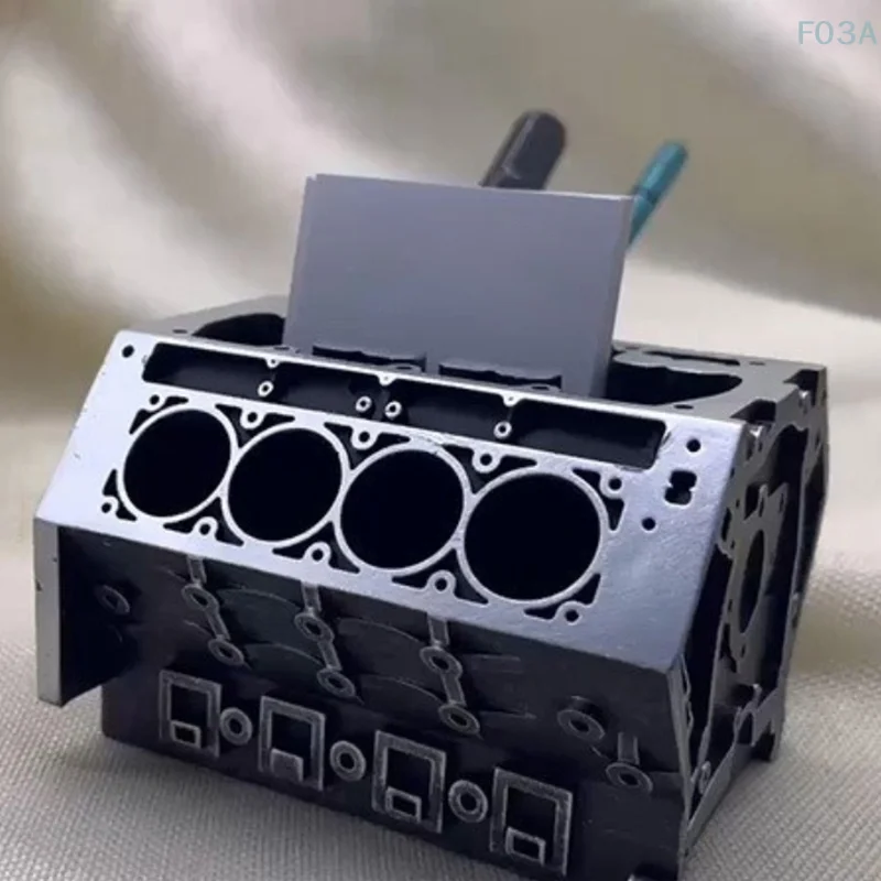 Engine card block pencil holder business organizer displayer ornaments tabletop decoration 1 pc