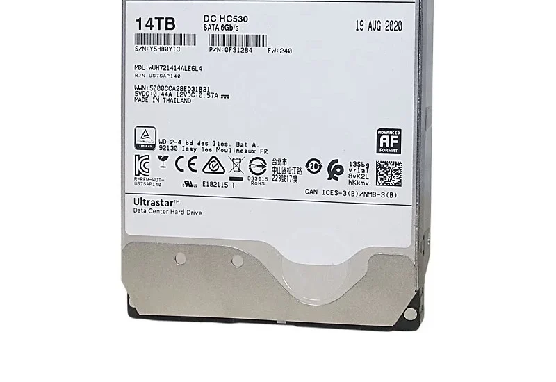 For NEW 14T WUH721414ALE6L4 14TB 7 2K 512M SATA3 NSA enterprise helium hard disk