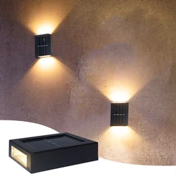 Solar-Powered Up and Down Waterproof Wall Light - 1 pcs big size (Warm white)