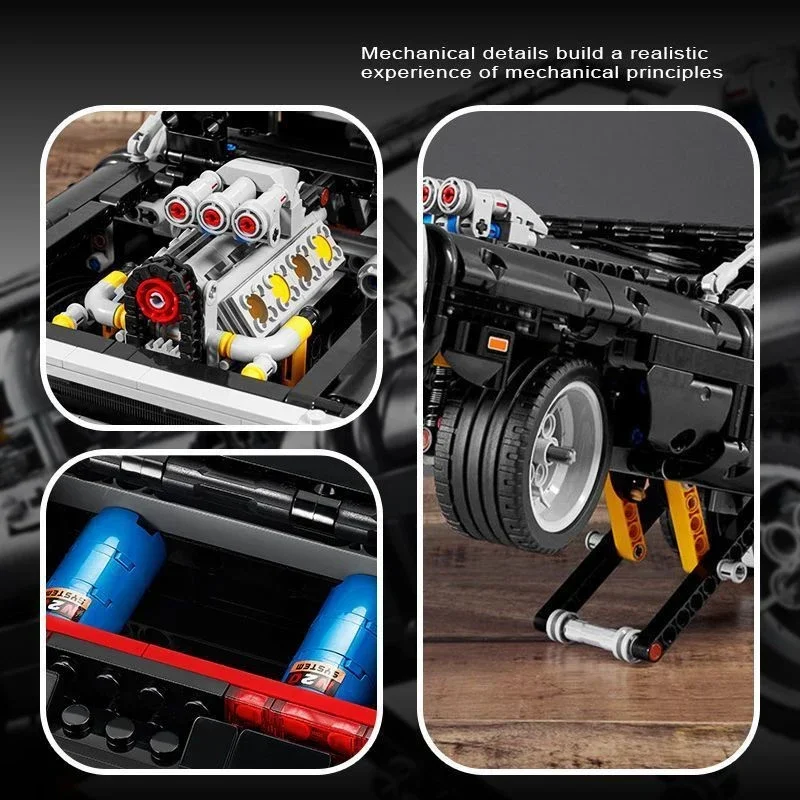 1077Pcs Racing Car Building Blocks Model Assemble Bricks Birthday Christmas kid Gifts Toys building block toy assemble toy