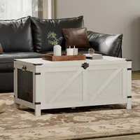 Coffee Table for Living Room,Lift Top Coffee Table with Storage,Small Accent Furniture with Mesh Cabinet and Rustic Lock 1