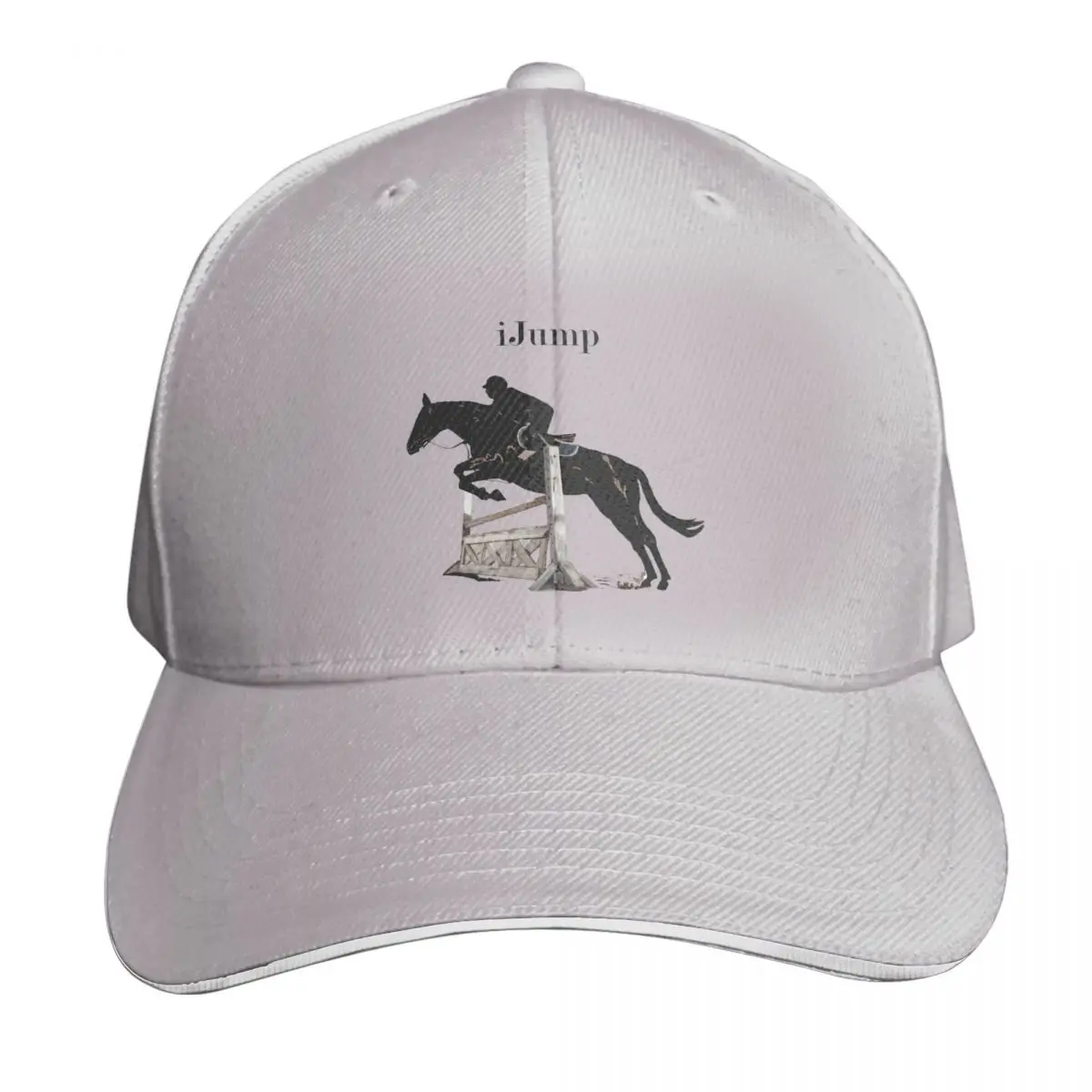 

Cute IJump Equestrian Horse Casquette, Polyester Cap Customizable Moisture Wicking Birthday Gift