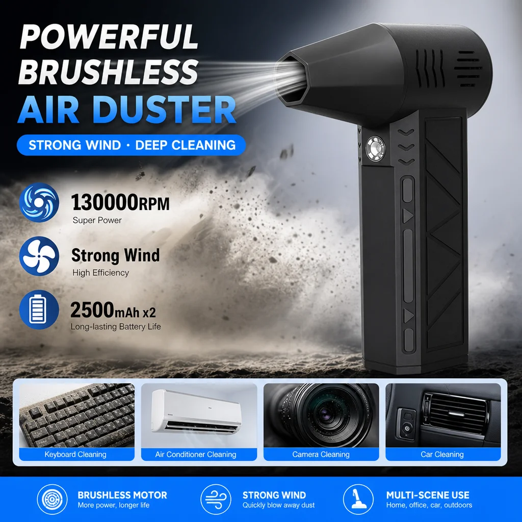 High-Speed Turbo Air Blower with Brushless Motor