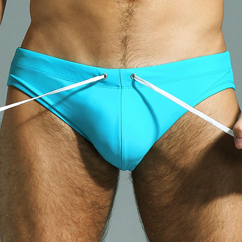 Mens Swimwear Sexy Briefs Swimsuits Trunks Beachwear Summer Surf Board Wear Men Swimming Brief Bikini Underwear Spa Underpants - 2