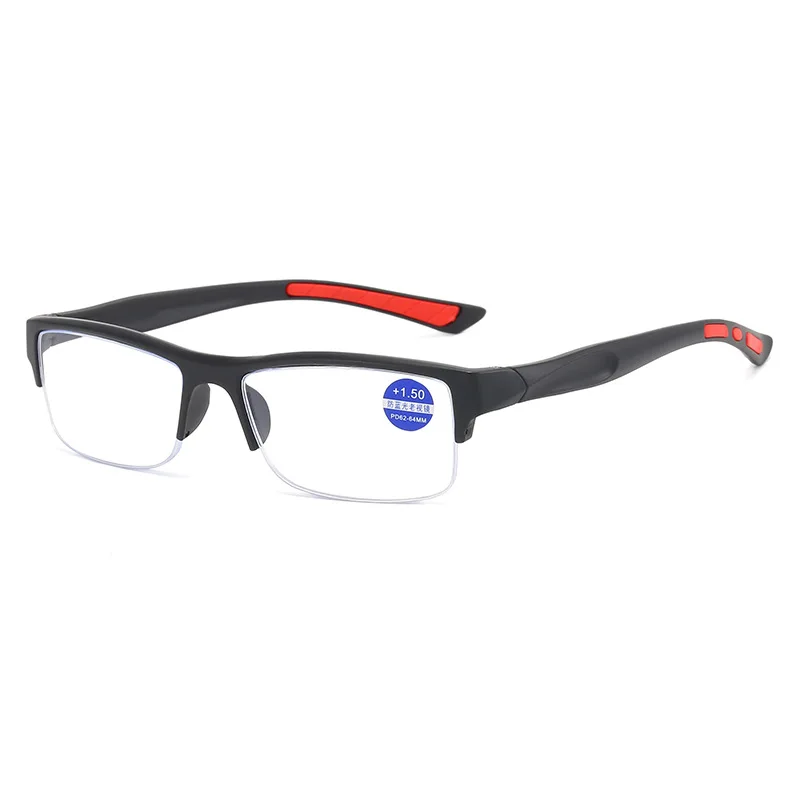 

Очки для чтения seemfly мужские, модные спортивные, с защитой от синего света, в оправе TR90, серого, красного цветов, для дальнозоркости