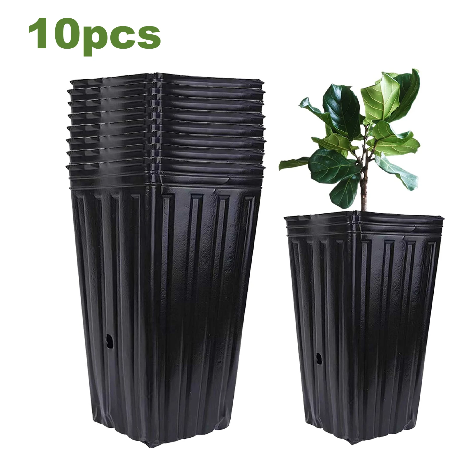 2040PCS Tall Tree Pots,Plastic Deep Nursery Treepots,Tall Seedling