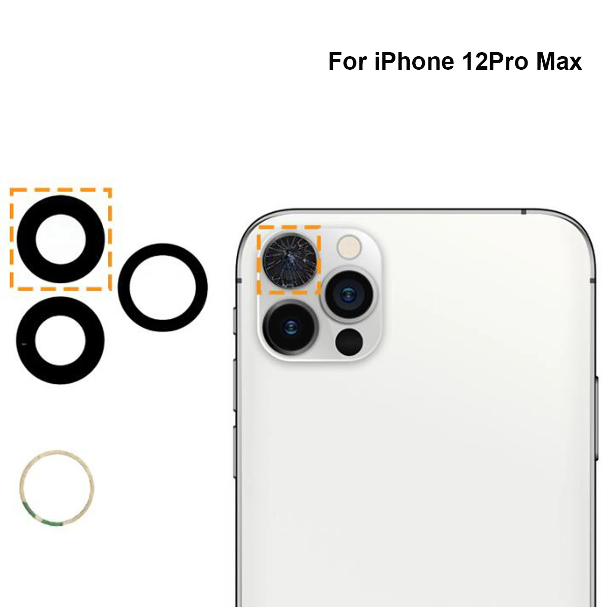 Premium Back Camera Glass Replacement Kit - High-Quality Lens Repair