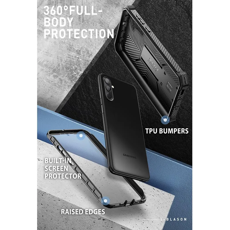Armorbox Full-Body Rugged Shockproof Phone Case with Built-in Screen Protector & Stand