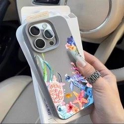Vibrant Sea Turtle Coral Silicone Phone Case Cover - iPhone 17 Pro Max (HU - T2566)
