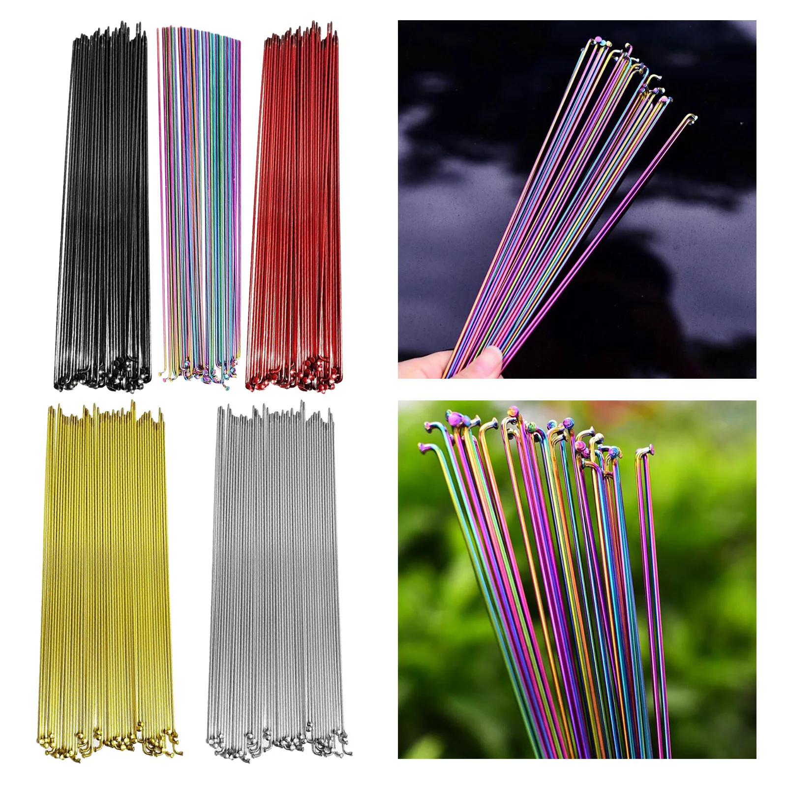 Durable Bike Steel Spokes Wheels Spoke 268mm/273mm/280mm MTB