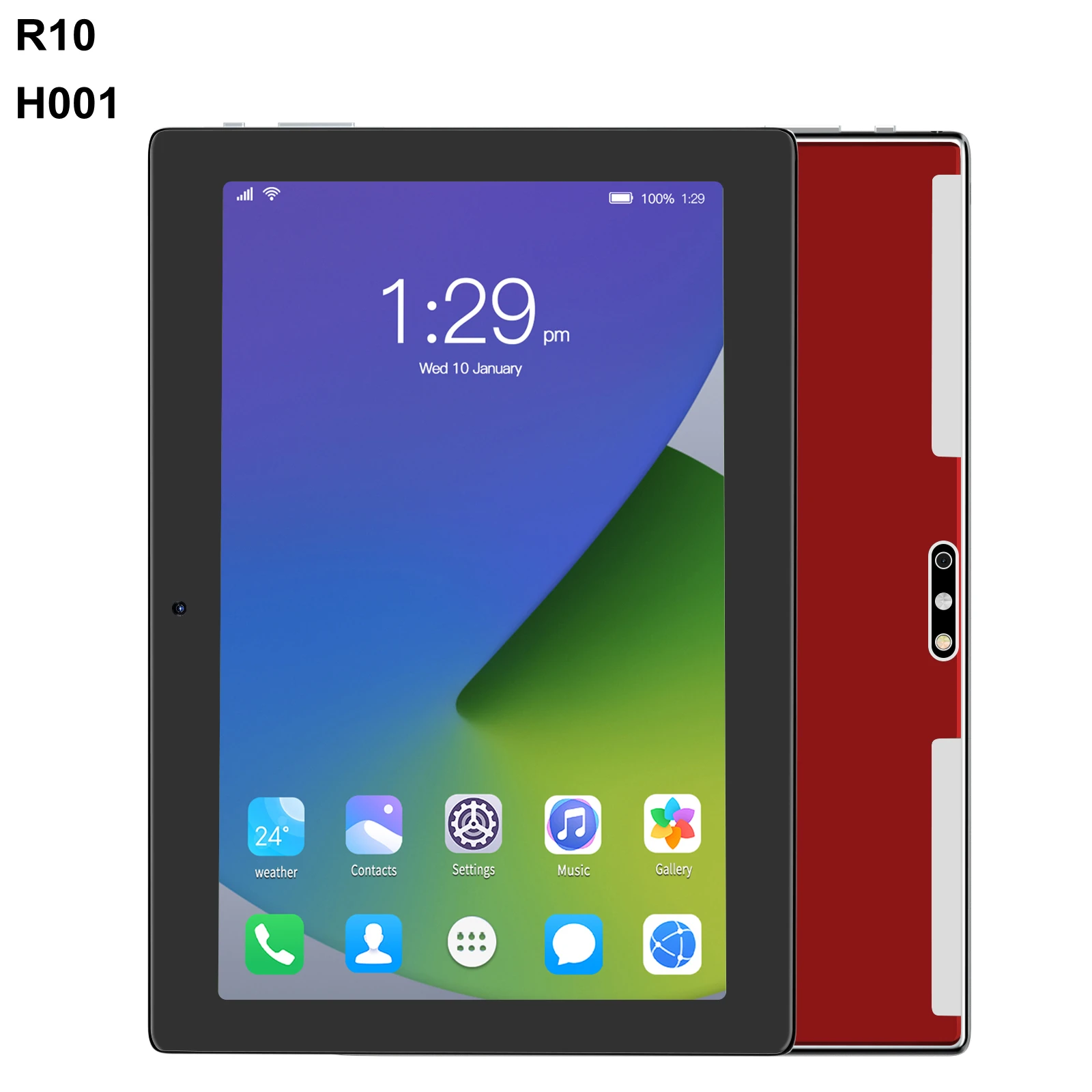 10.1Inch Android Tablet R10 Dual SIM 512GB ROM Android11 6000mAh MTK6762 5G Google Play Study Race Large Screen Hot Sales Pad 
