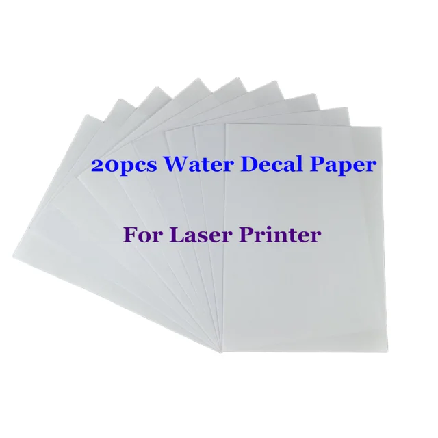 20pcs/lot) A4 Clear/Transparent Paper Water Slide Decal Paper Laser Water Transfer  Paper For Glass Waterslide Decal Paper - AliExpress