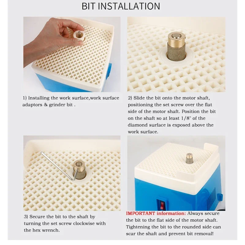 Mini Stained Electric Grinder Diamond Glass Art Glass Grinding Tool Water Grinder Stone Grinding Polishing Machine 220V Portable 4