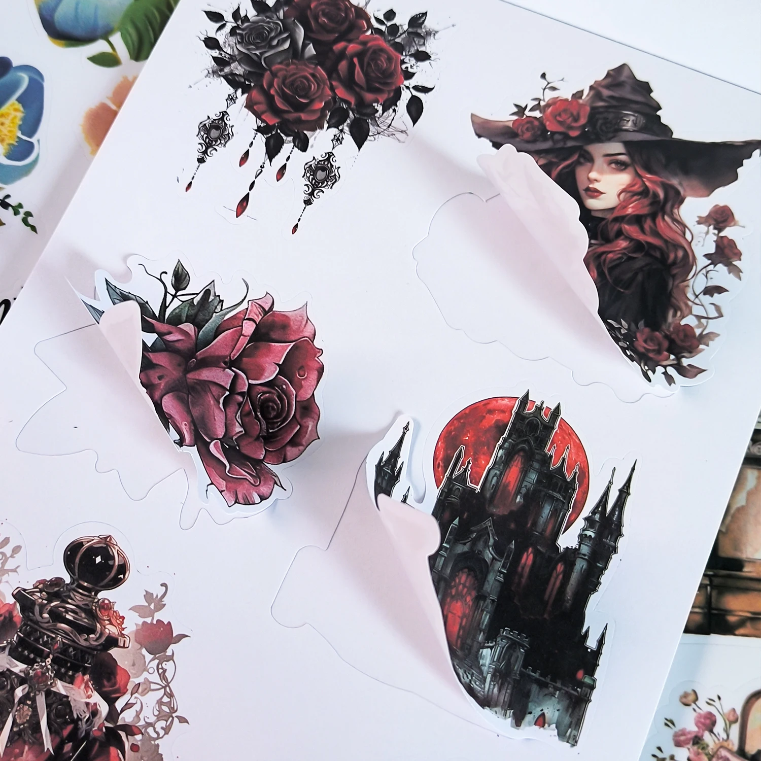 Mr. Paper 4 style mixed materials 20 / pack character sticker book disorientation fantasy series stickers DIY handbook material