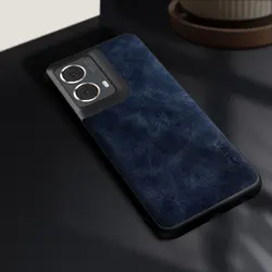 Premium PU Leather Fashion Case - Durable Designer Cover for G05 (Dark Blue)