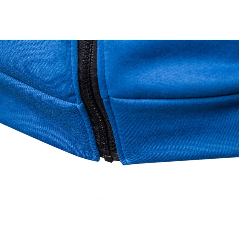 Mens Polka Dot Zip Up Hoodie - Casual Slim Fit Sweatshirt for Spring  Autumn