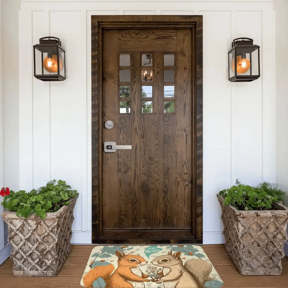 Squirrel Lover Bath Non-Slip Carpet Angel Living Room Mat Welcome Doormat Floor Decor Rug 6