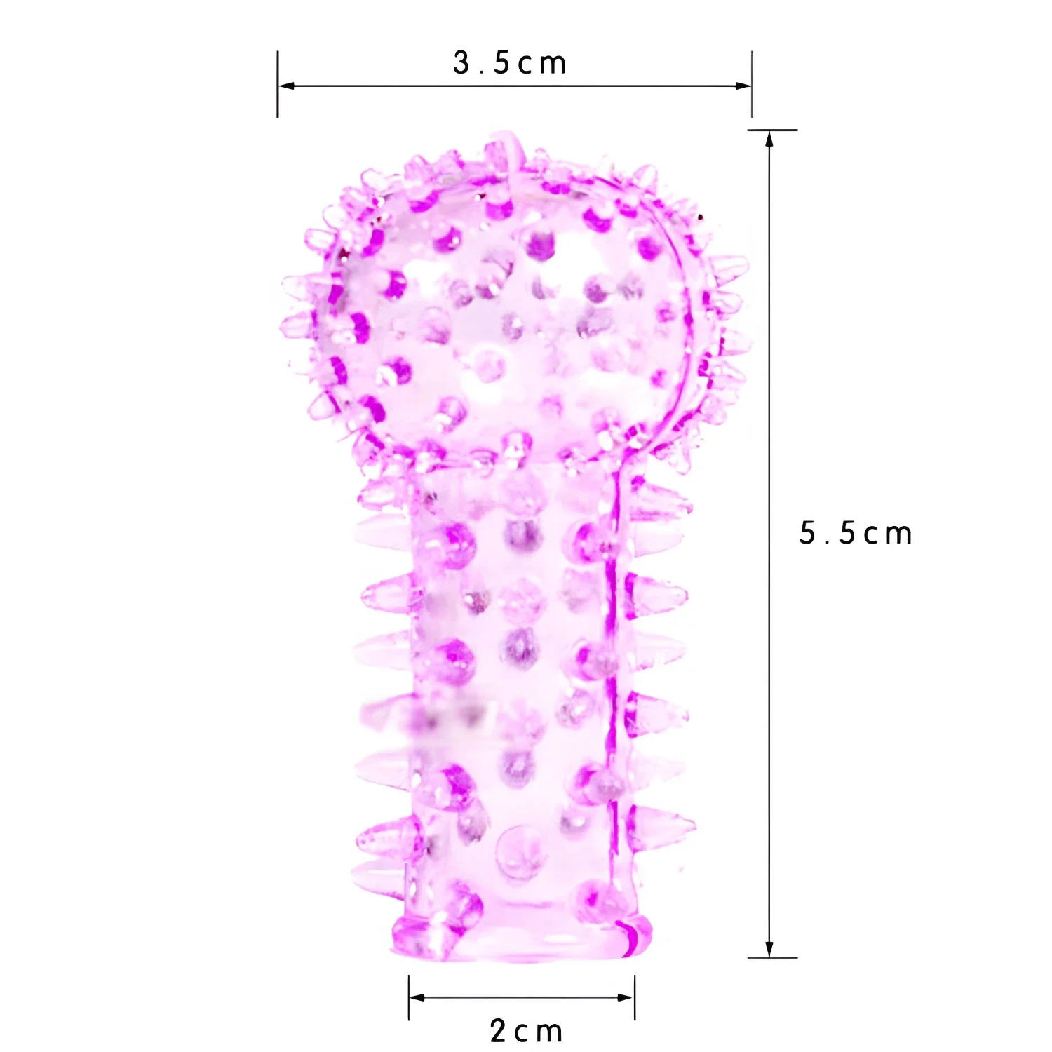 Sex Toy Couples Silicone Sex Finger Cots Tooth Bumps Multi-Angle Stimulation G-spot Finger Extension Massage Vaginal Orgasm