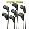 For Sand Wedges Headcovers Golf Iron Club Head Cover Big Number Long Neck Black/White Pu Leather 48 50 52 54 56 58 60 Degree 6