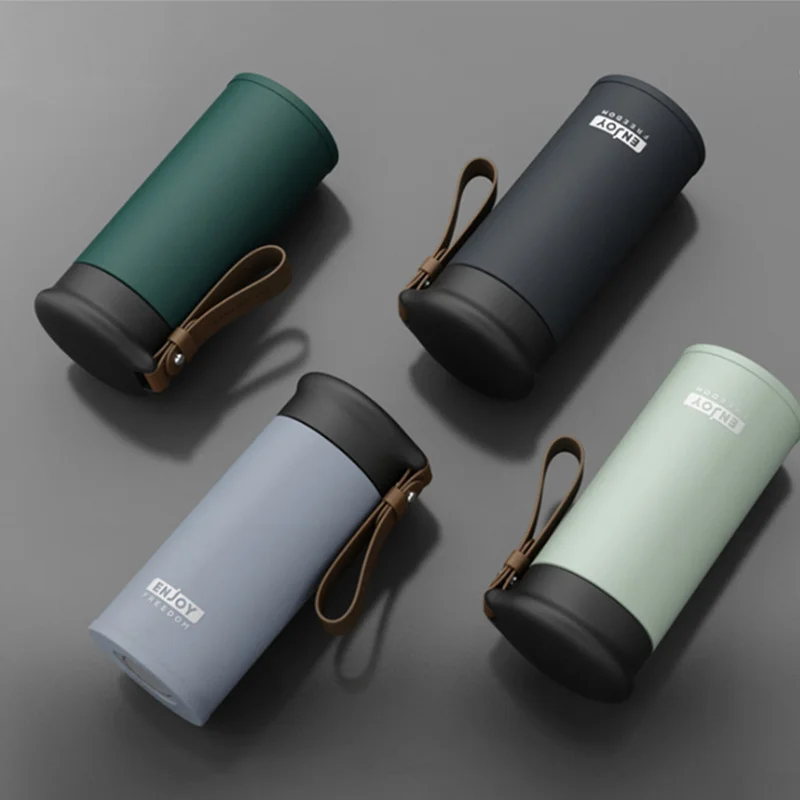 450ml 280ml 스테인레스 스틸 보온병 커피 머그잔 이중 벽 진공 플라스크 누출 방지 자동차 열 컵 여행 음료 용기