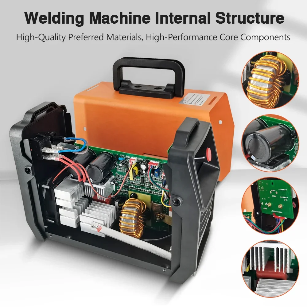 Portable Welding Machine 220V Digital Display LCD Hot Start 300A ARC Welder Machine With Electrode Holder Wire
