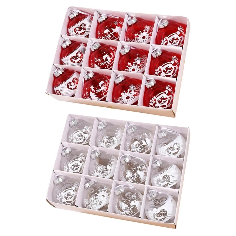 

12xСтильная Рождественская Елка Круглой Формы Шары Декор Домашнее Креативное Украшение Подарок