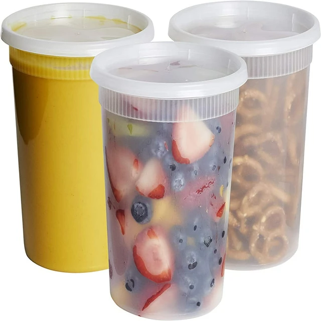 Oz Food Storage Containers with Lids Airtight Meal Prep Container