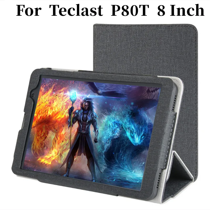 

For Teclast P80T Faux leather case cover with Stand up function Cove case