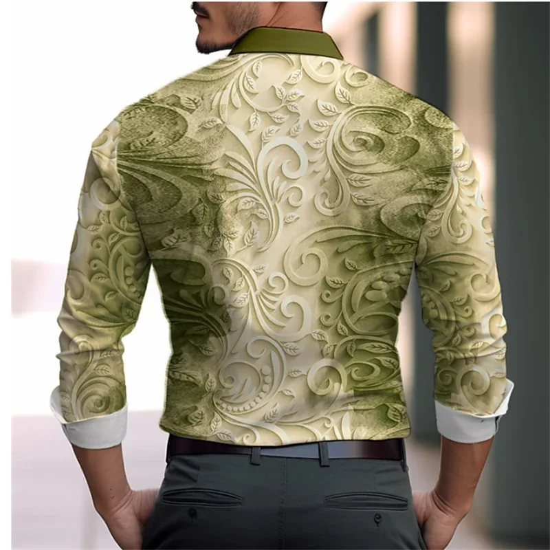 Description Picture 4 of itemFashionable Luxury Men's Lapel Slim Fit Sports Outdoor Street Party Tops for Men Soft Comfortable Lightweight Clothing 2024