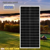Panneau solaire rigide BOGUANG, cellule solaire en verre, puissance 100W | 120W | Chargeur 150W pour batterie 12V, maison, voiture, camping-car, yachts, voiturettes de golf, etc. 4