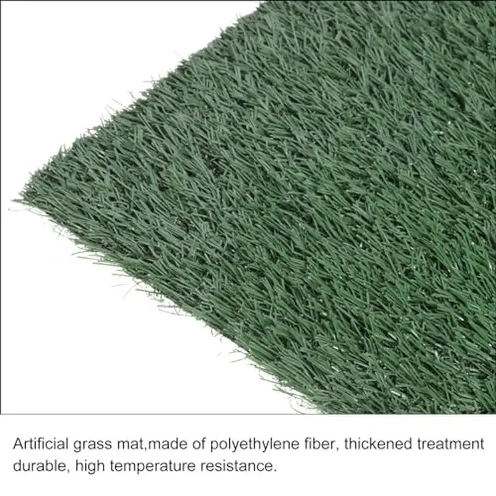 Artificial Grass Mat 14x14 Inch High Temperature Resistant Fake Grass Carpet Outdoor Decoration