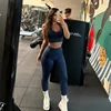 Nude Feel Fitness Suit Sports Set Women's Tracksuit Sexy Yoga Outfits Gym Sportswear Legging And Underwear Workout Clothes Woman 2