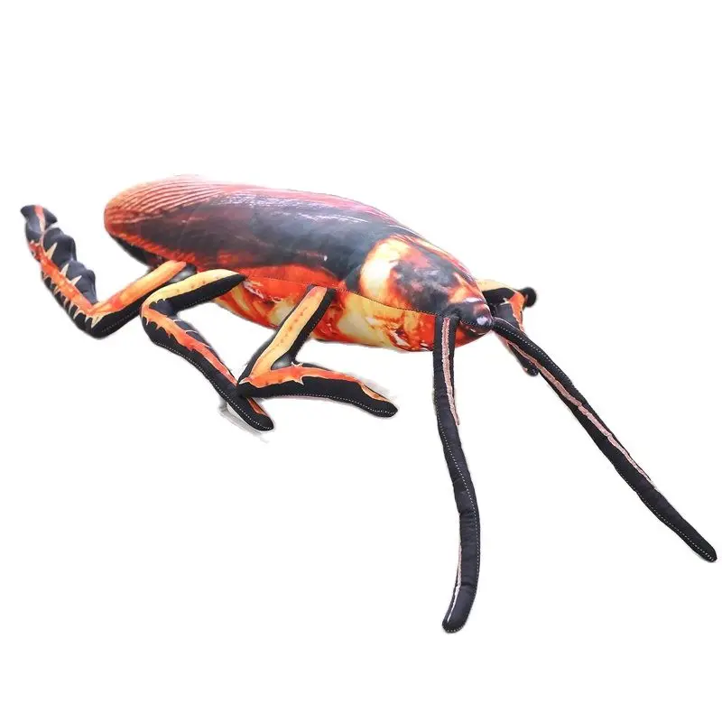 thumbnail image 1 of 55-120cm Nuevo juguete de peluche de cucaracha 3D de gran simulación creativa Almohada de insecto Cojín de peluche realista Regalo de cumpleaños Dibujos animados, 1 of 5