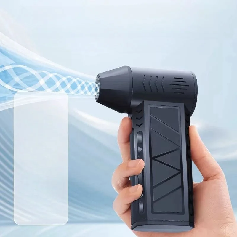 New 130,000RPM Air Blower Turbo Jet Fan Electric Power Display Handheld Mini Dust Cleaner High Speed Duster Gun Cleaning Tool