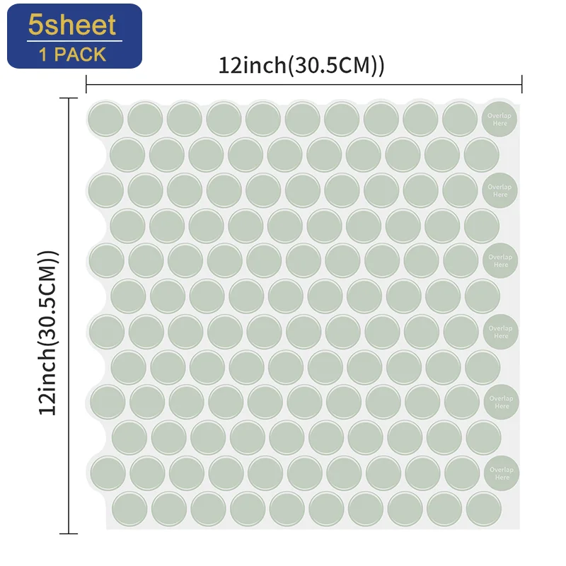

EasyKing RV Kitchen Wall Renovation Wall Sticker 3d Effect Self-adhesive Waterproof Baffle--5sheet