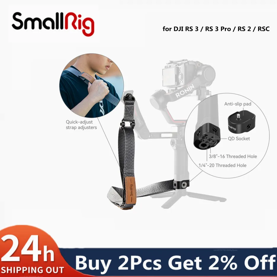 Smallrig Gimbal Tracolla Riduzione Del Peso Per Dji Rs 3/ Rs 3 Mini / Rs 3 Pro / Rs 2/ Rsc 2 Stabilizzatore Cardanico 4118