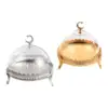 Cake Stand with Acrylic Dome Dried Fruit Fruit Dessert Plate Snack Decor Ramadan Tray Candy Dome for Wedding Parties Festivals 3