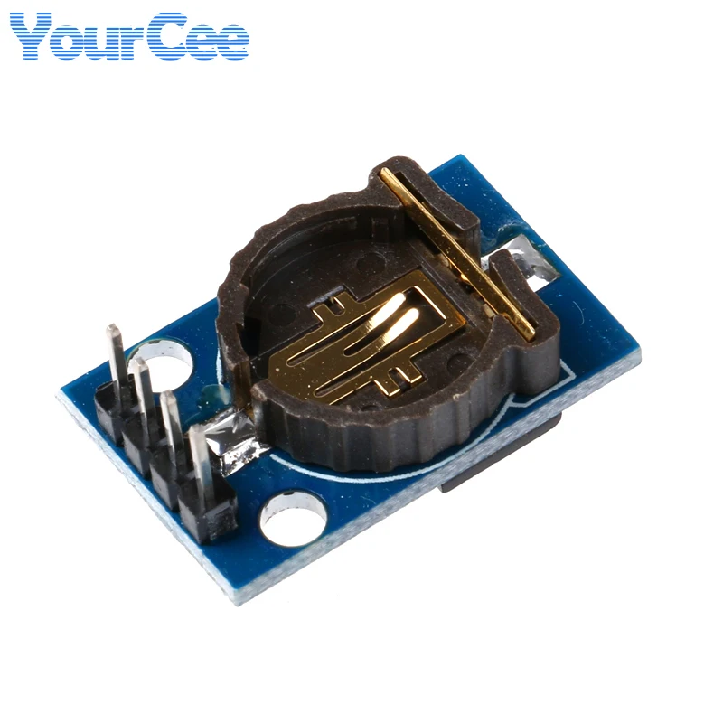 Фото DS3231 Высокоточный тактовый модуль IIC I2C интерфейс CR1220 держатель аккумулятора 2,54 мм №3