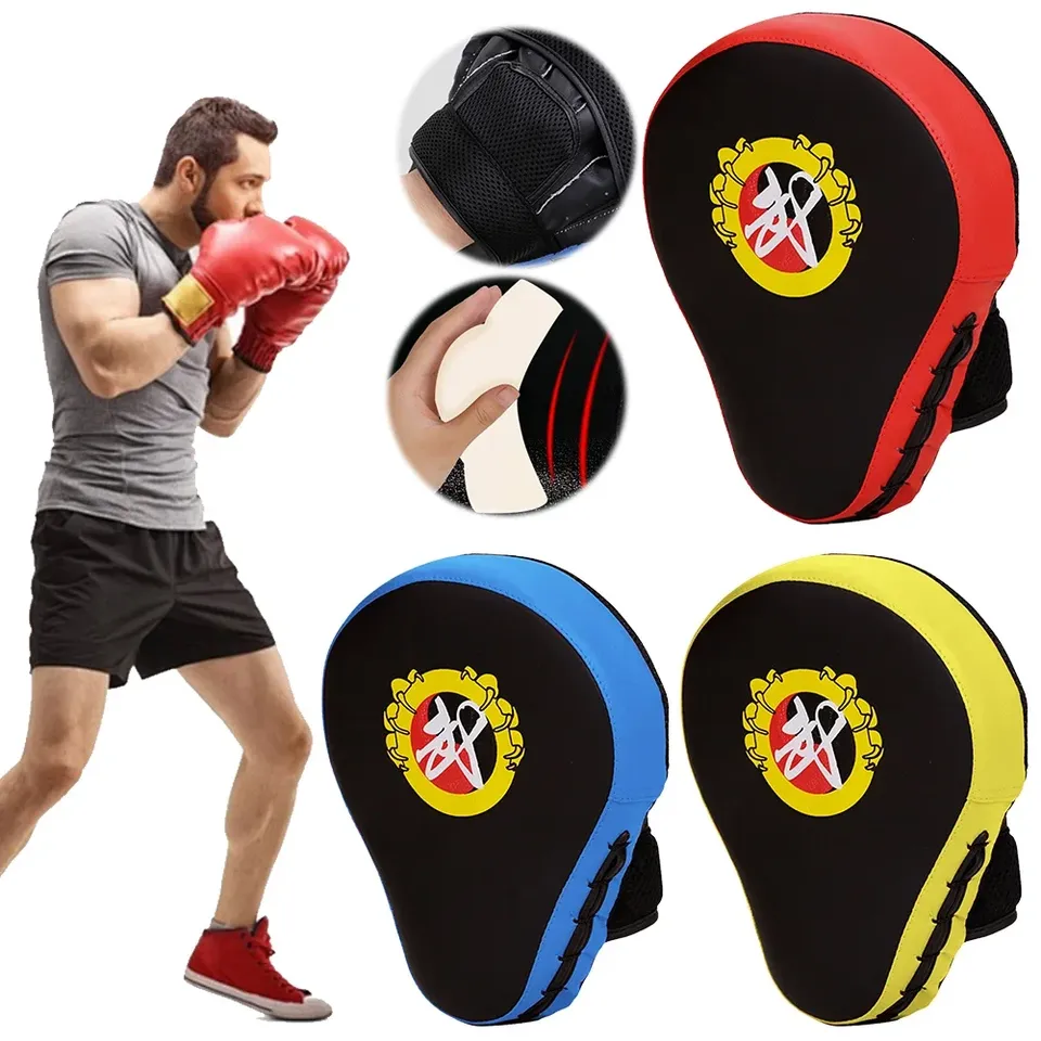 Curved Boxing Hand Target PU Leather Sanda Training Target Wear Resistant Boxing Punching Bag Sports Training Equipment