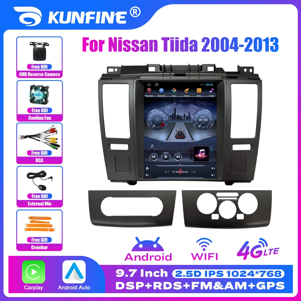 thumbnail image 2 of Android 13 Double Din Car Stereo For Nissan Frontier/Xterra 2009-2012 | 9" Touchscreen, Wireless CarPlay/Android Auto, Backup Camera 2 of 12