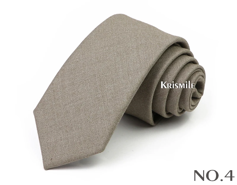 Hochwertige Krawatte aus weicher Baumwolle, einfarbig, handgefertigt, rosa, grün, beige, Krawatte für Hochzeit, Party, lässig, schlank, dünn, Gravata – Detail 6