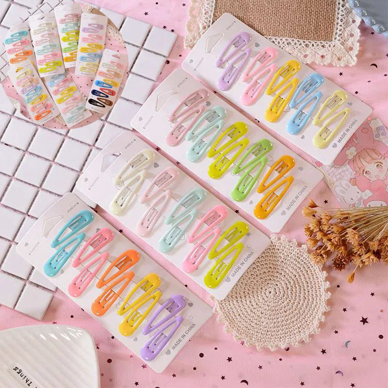 

Hairpin Set Girls Hair Clip 10 PCS Elastics Snap Head Clips Hair Clips Sleep Girls