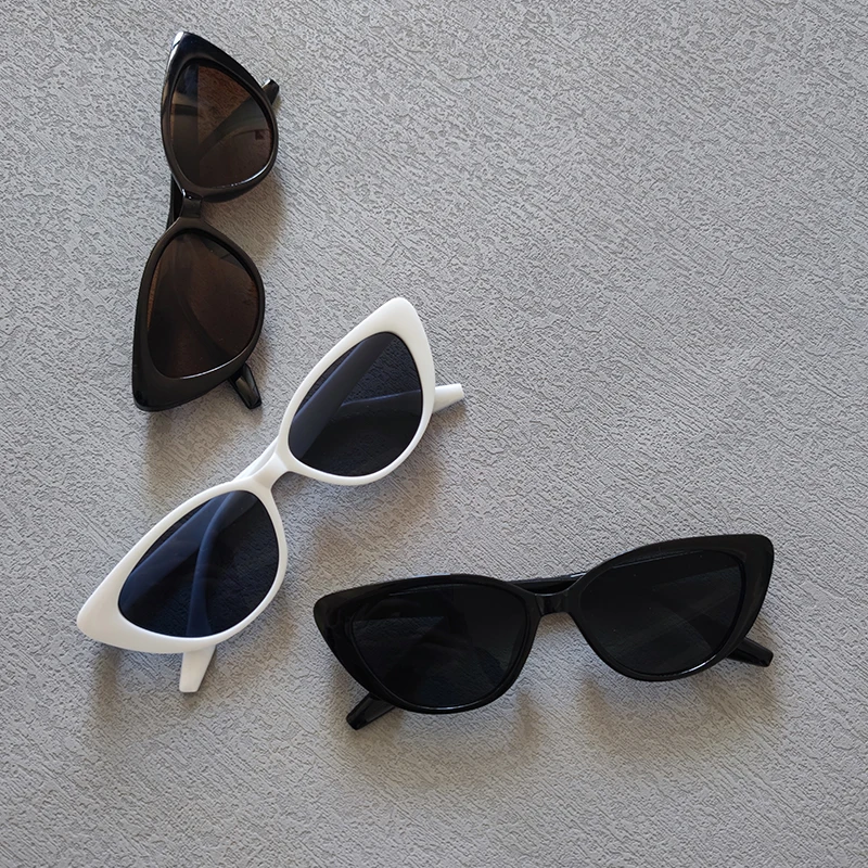 3 Pairs Per Set Women Sunglasses Classic Vintage Cat Eye Eyewear Female Outdoor Lovely Small Triangle Sun Glasses Accessory
