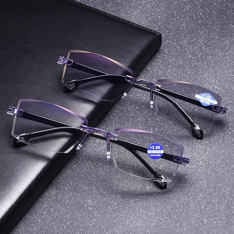 Eyewear Sapphire High Hardness anti blue light glasses Progressive Far and Near Dual-Use For Men Women