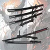 80cm Anime Bleach Katana Swords Kurosaki Ichigo Ninja Blade Cosplay Prop Wooden Anime Katana  Zangetsu Decorative 5