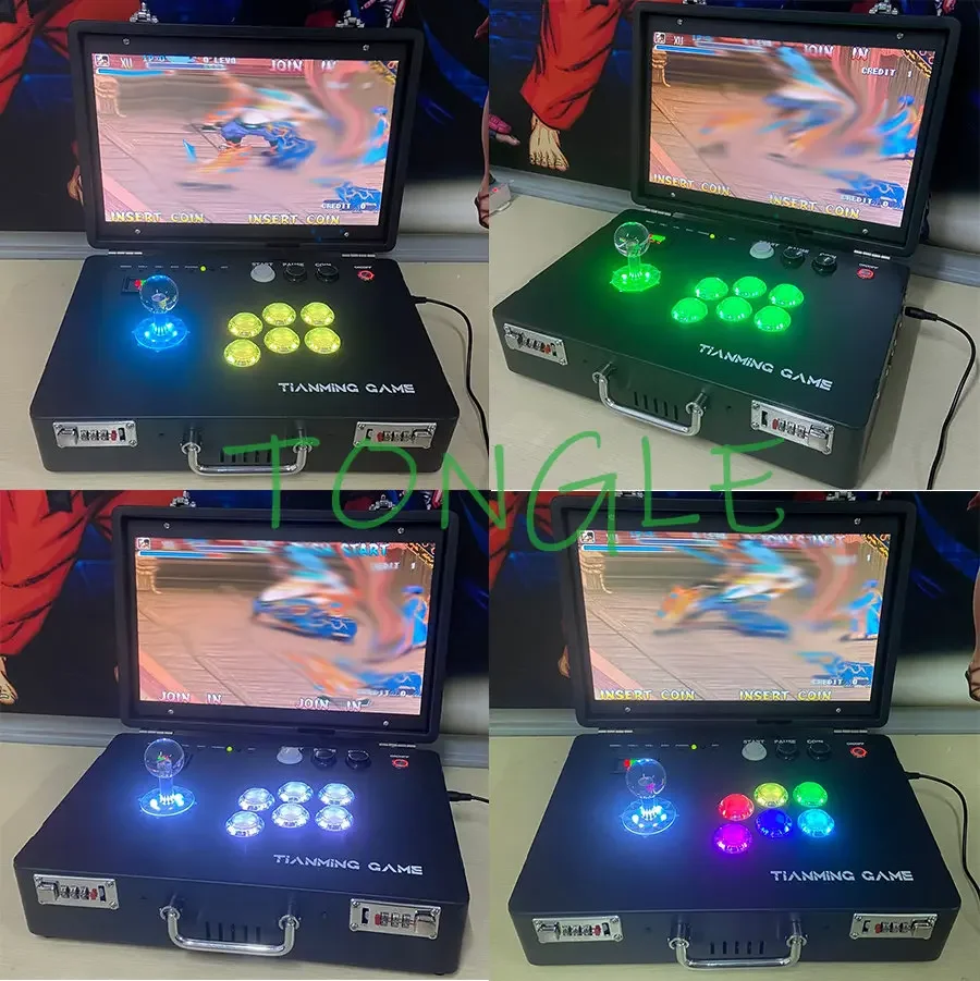 

Foldable Portable 3D Pandora SAGA Wifi Arcade Stick Game Console DX EX Box 10000 / 20008 In 1 with LED Buttons Bartop Joystick