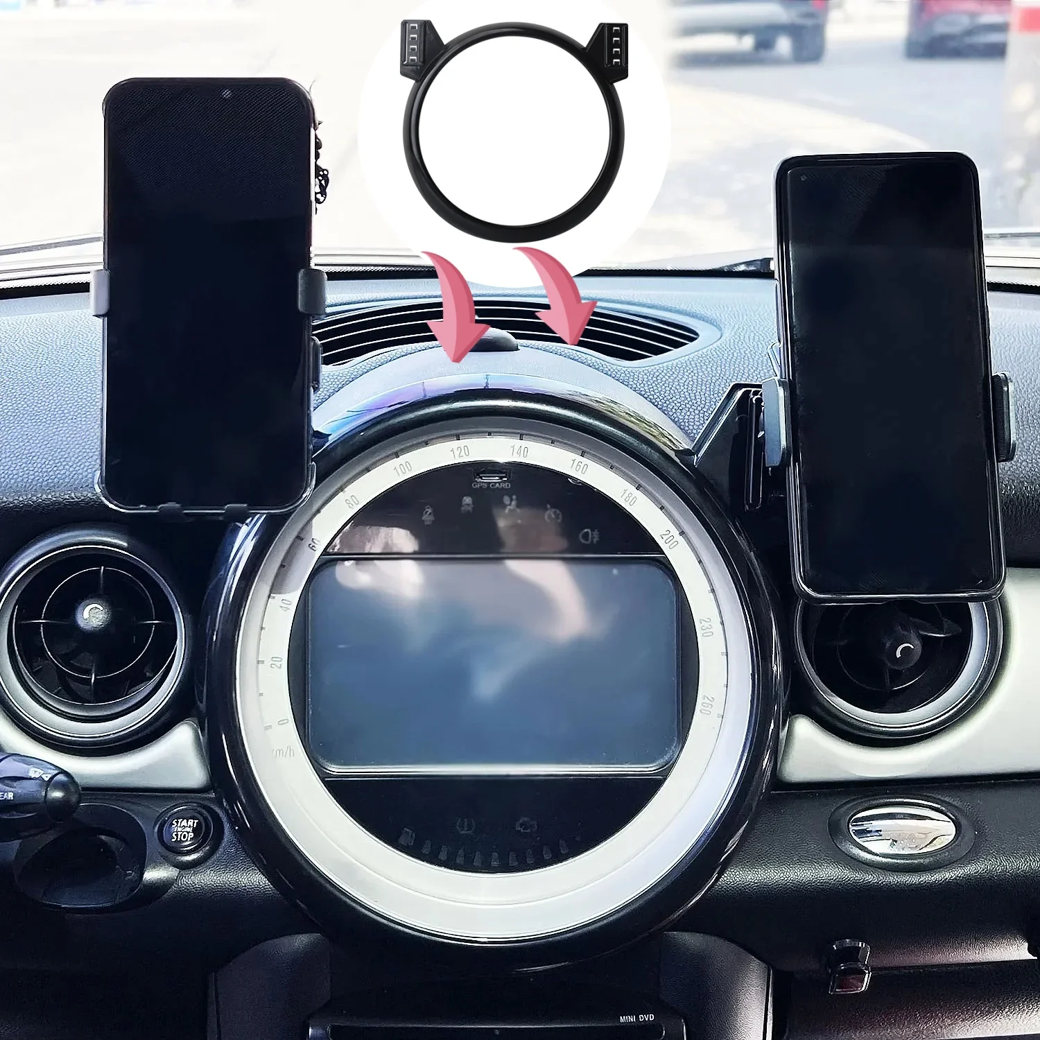 car-phone-holder-for-screen-fixed-base-mini-cooper-2007-2011-2012-2013